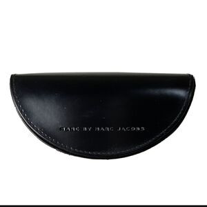 Marc By Marc Jacobs Black leather sunglasses case